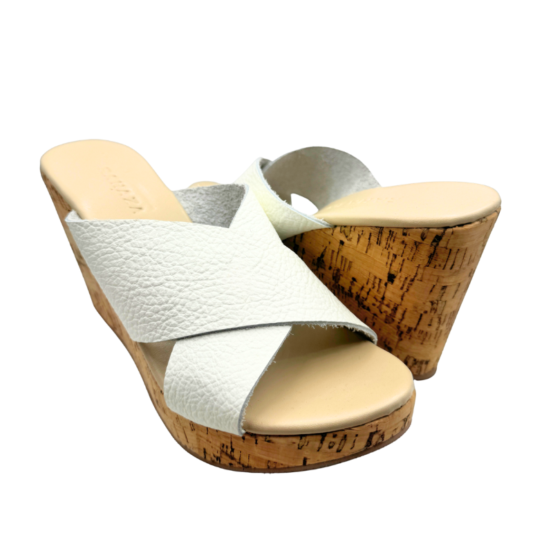 CATALINA Genuine Leather Wedge Heels – 4 Inch Comfort Wedge for Elegant Confident Walk