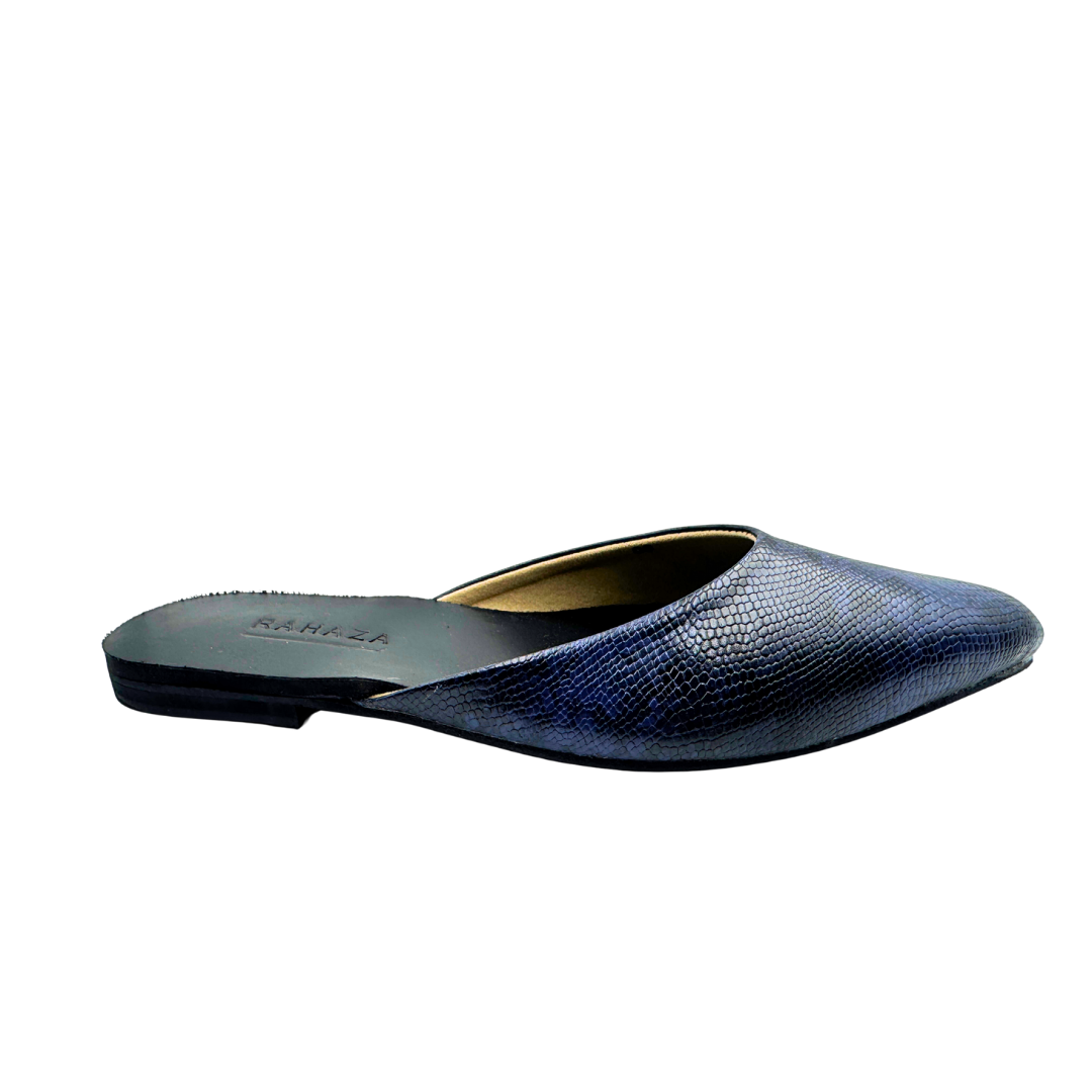 MONROE snakeskin Mule Flats Comfort Slip-On Shoes by RAHAZA