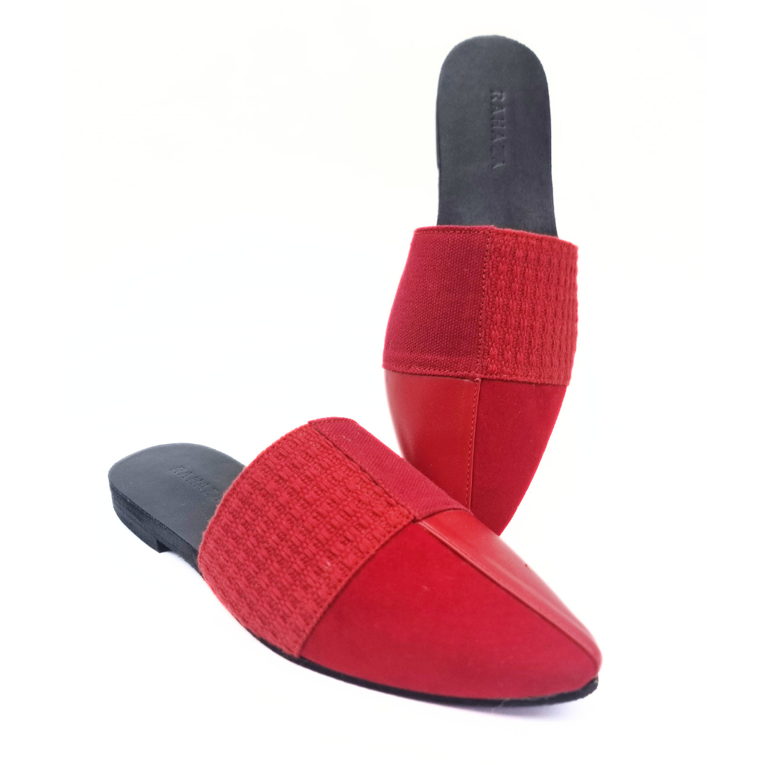 Rose Flat Mules – Elegant & Comfortable Women's Slip-On Shoes