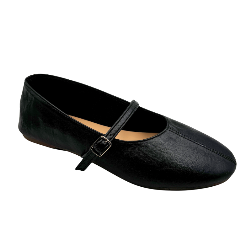 Claudia Mary Jane Flats – Comfortable Foam-Lined Synthetic Shoes for Everyday Wear