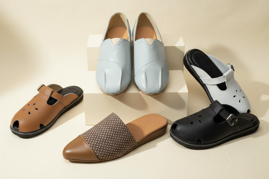 5 most comfortable shoes for women in the Philippines 2026 – RAHAZA Fashion PH collection featuring espadrilles, low wedge mules, and genuine leather shoes handcrafted in Marikina