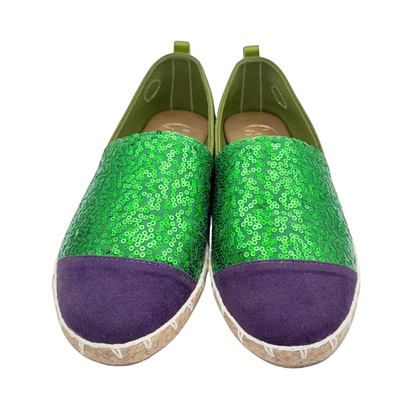 Ariel Princess-Inspired Green Sequin Espadrilles for Women | Rahaza Fashion