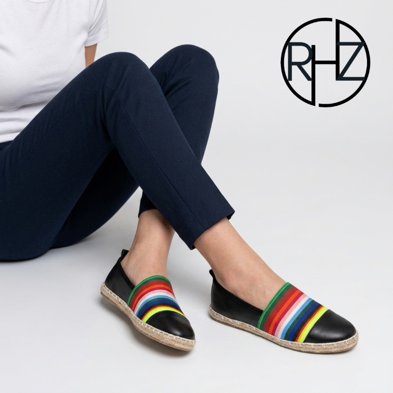 PRISMA Multicolored Espadrilles – Colorful Mixed-Material Statement Shoes