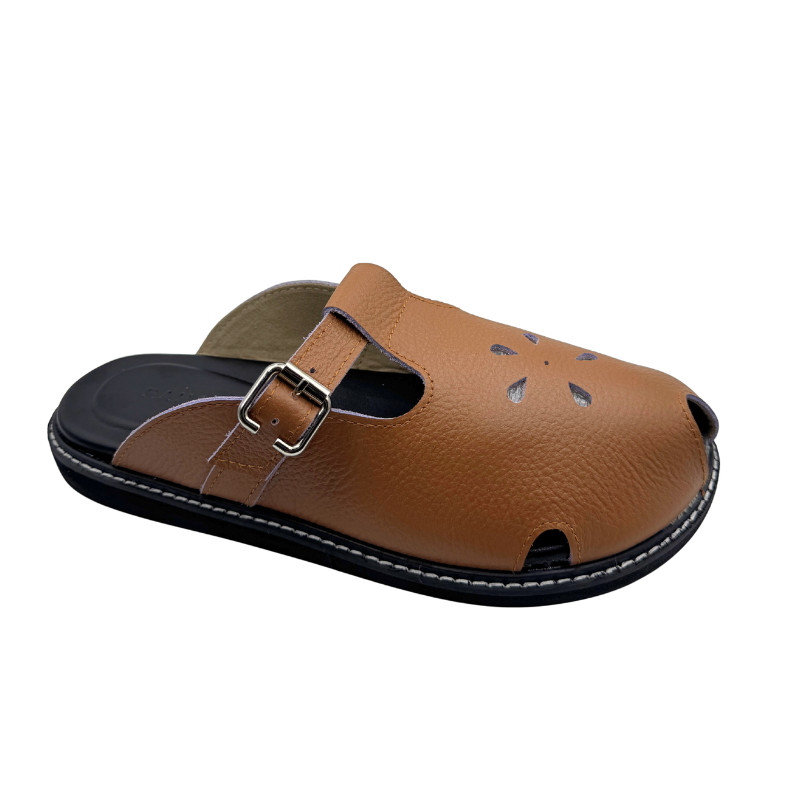 Allie Genuine Leather Comfort Mules by Rahaza | Handcrafted Marikina Leather Slip-Ons