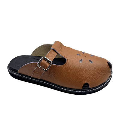 Allie Genuine Leather Comfort Mules by Rahaza | Handcrafted Marikina Leather Slip-Ons