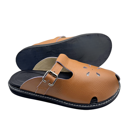 Allie Genuine Leather Comfort Mules by Rahaza | Handcrafted Marikina Leather Slip-Ons