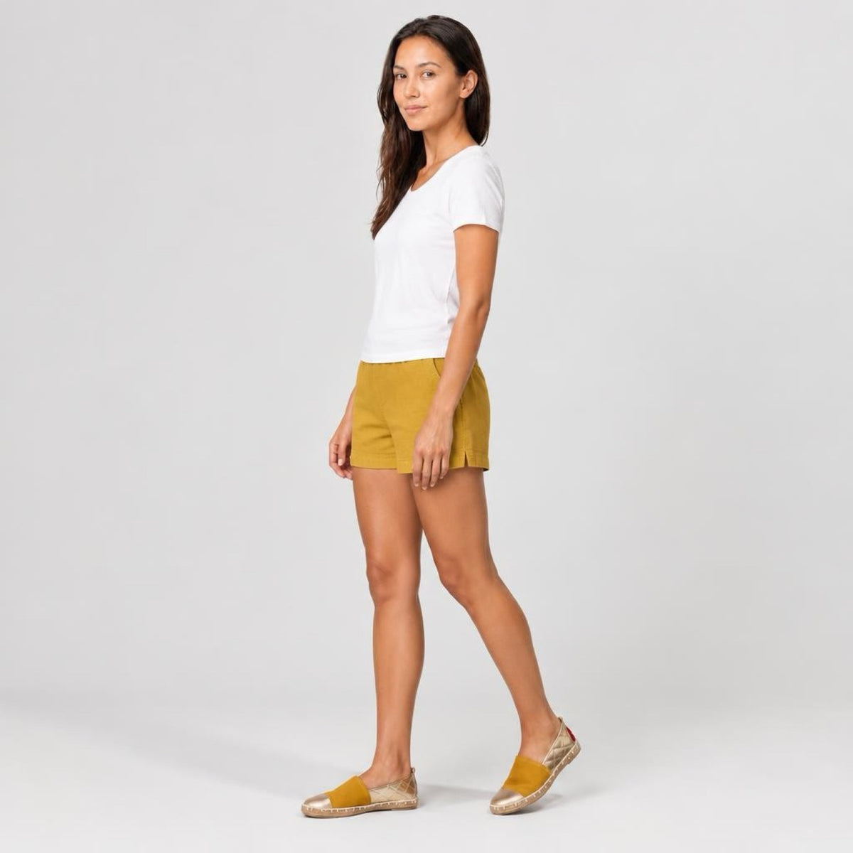 Beauty Princess-Inspired Yellow and Gold Espadrilles for Women | Rahaza Fashion