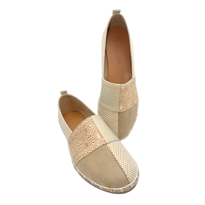 BONNIE Espadrille Slip-On for Women – Neutral Beige Casual Flats | Lightweight &amp; Comfortable Everyday Shoes