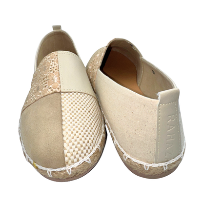 BONNIE Espadrille Slip-On for Women – Neutral Beige Casual Flats | Lightweight &amp; Comfortable Everyday Shoes