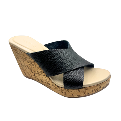 CATALINA Genuine Leather Wedge Heels – 4 Inch Comfort Wedge for Elegant Confident Walk