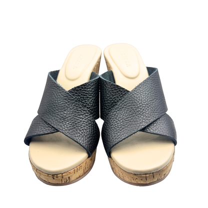 CATALINA Genuine Leather Wedge Heels – 4 Inch Comfort Wedge for Elegant Confident Walk