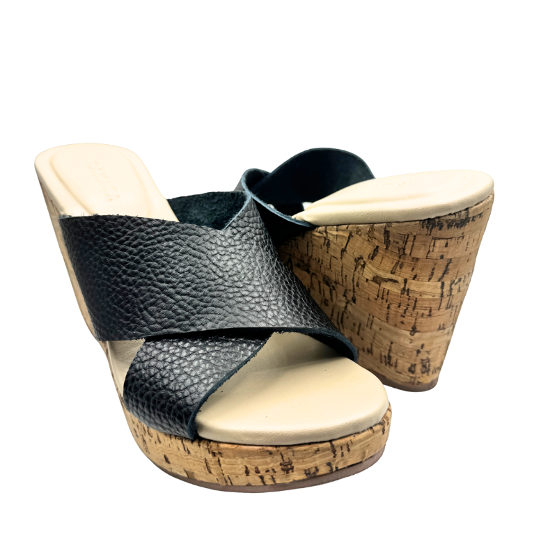 CATALINA Genuine Leather Wedge Heels – 4 Inch Comfort Wedge for Elegant Confident Walk