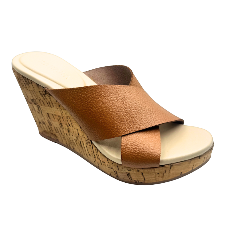 CATALINA Genuine Leather Wedge Heels – 4 Inch Comfort Wedge for Elegant Confident Walk