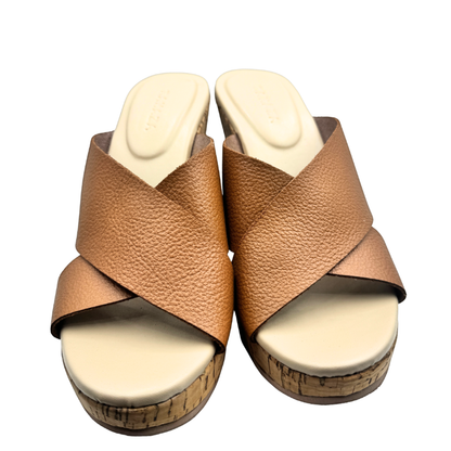CATALINA Genuine Leather Wedge Heels – 4 Inch Comfort Wedge for Elegant Confident Walk