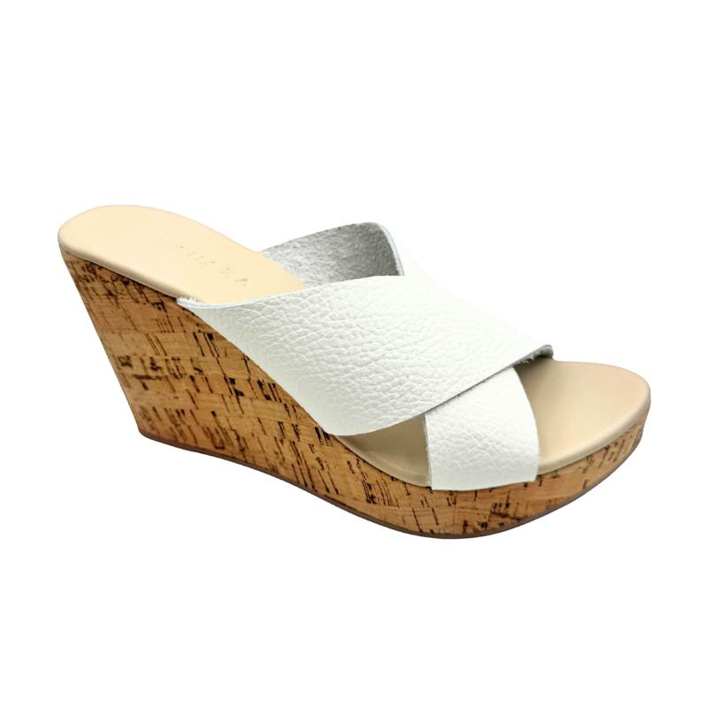 CATALINA Genuine Leather Wedge Heels – 4 Inch Comfort Wedge for Elegant Confident Walk