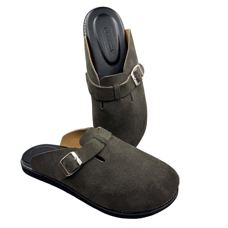 DEAN Men’s Genuine Suede Leather Clogs with Soft Comfort Insole | Rahaza