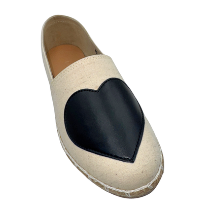 HEART Espadrille for Women – Red Heart Design | Comfortable Casual Flats for Young & Young at Heart