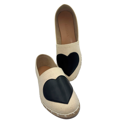 HEART Espadrille for Women – Red Heart Design | Comfortable Casual Flats for Young & Young at Heart