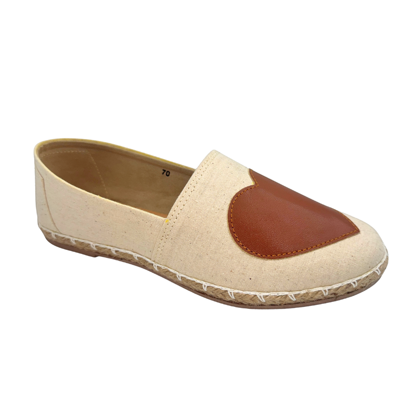 HEART Espadrille for Women – Red Heart Design | Comfortable Casual Flats for Young & Young at Heart