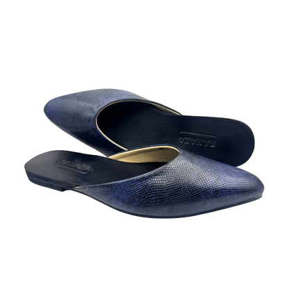 MONROE snakeskin Mule Flats  Comfort Slip-On Shoes by RAHAZA
