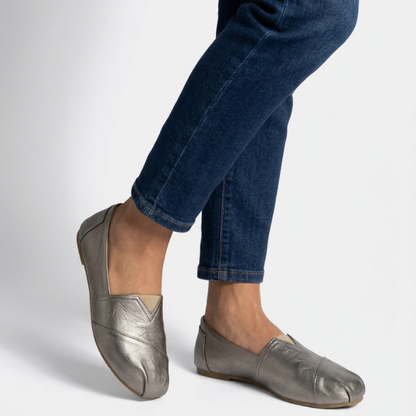 OLGA Textured Espadrilles for Women | Elegant Everyday Comfort Slip-On Shoes