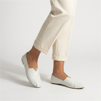 OLGA Textured Espadrilles for Women | Elegant Everyday Comfort Slip-On Shoes