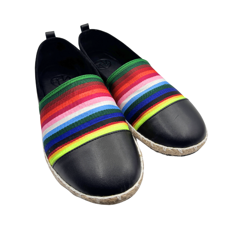 PRISMA Multicolored Espadrilles – Colorful Mixed-Material Statement Shoes