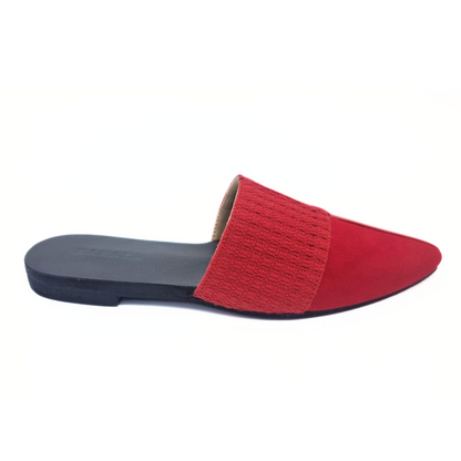 Rose Flat Mules – Elegant & Comfortable Women's Slip-On Shoes