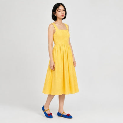 Snow Princess-Inspired Blue Mary Jane Flats with Red Bow | Rahaza Fashion