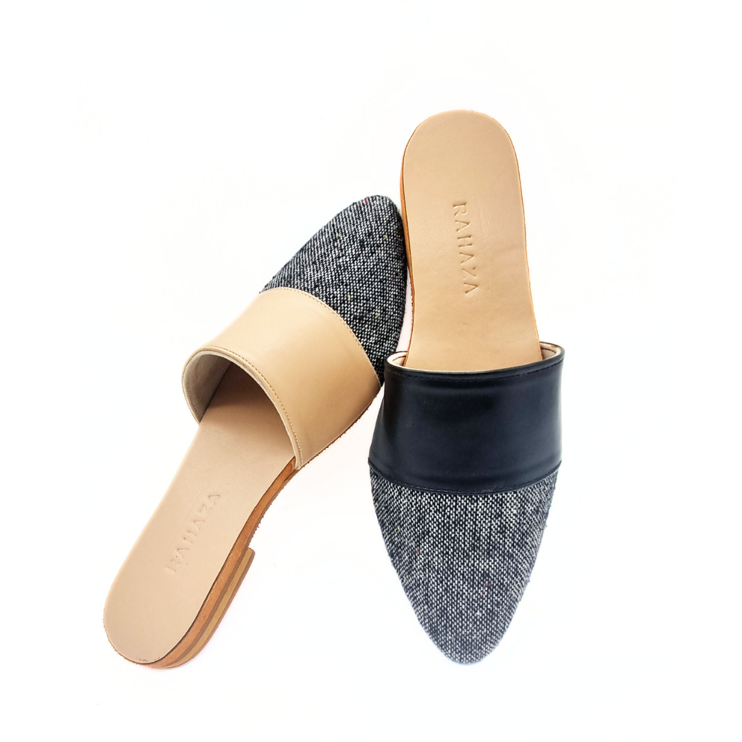 Tiffany Flat Mules – Elegant & Comfortable Women's Slip-On Shoes