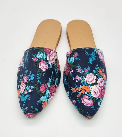 FLORA Flat Mules – Stylish & Comfortable Women's Slip-On Shoes